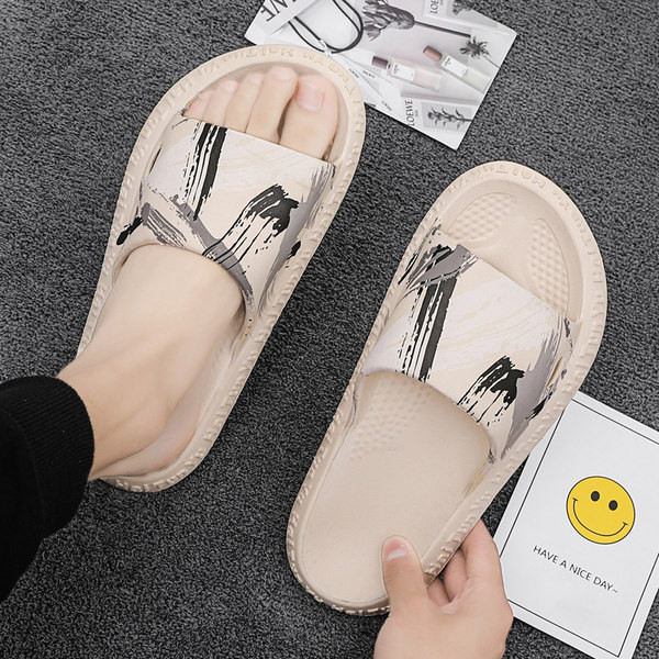 Ανδρικές παντόφλες casual με λαστιχένια σόλα