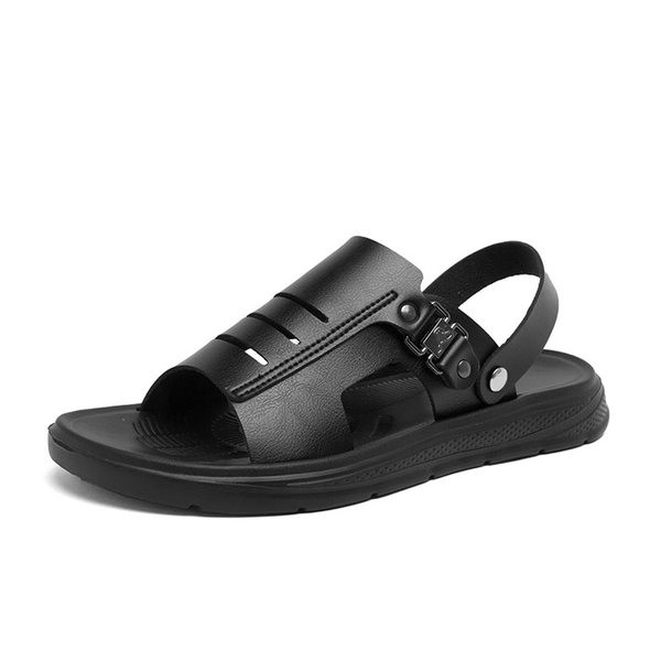 Νέο μοντέλο καλοκαιρινά σανδάλια από οικολογικό δέρμα με μεταλλικό κούμπωμα