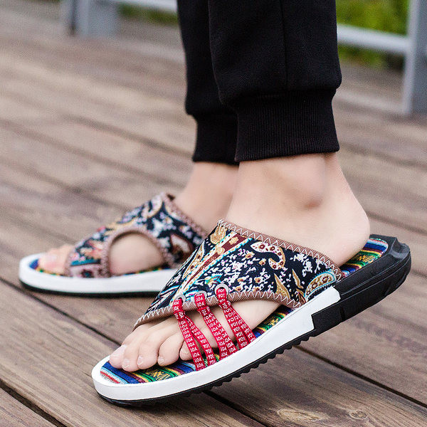 Nyári textilpapucs mintás mintával