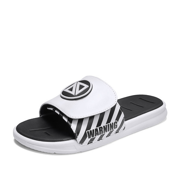 Ανδρικές έκο δερμάτινες παντόφλες με επίπεδη σόλα