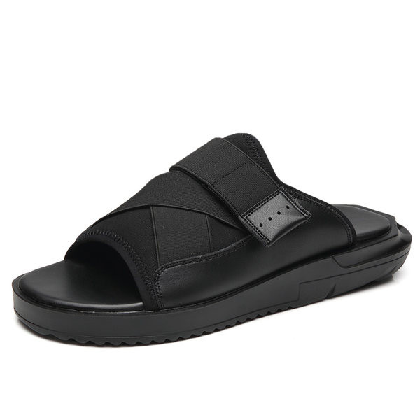 Férfi papucs textil pántokkal