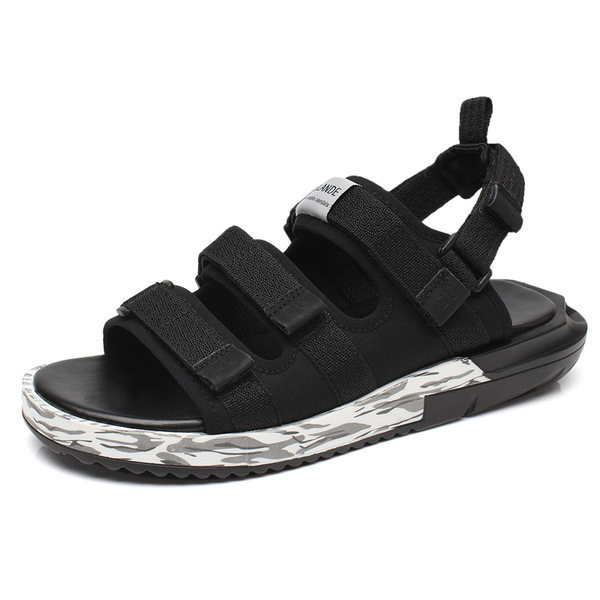 Jauna modeļa vasaras sandales ar velcro uzlīmēm vīriešiem