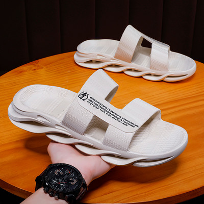 Vīriešu vasaras čības ar plakanu zoli - ikdienas