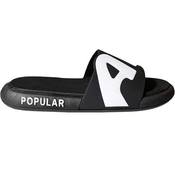 Vīriešu čības ar biezu zoli un uzrakstu