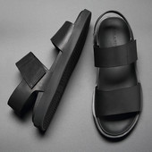 Vīriešu sandales no eko ādas - parasts modelis