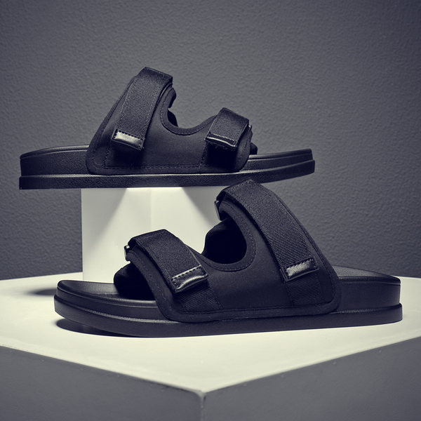 Ανδρικές καλοκαιρινές υφασμάτινες παντόφλες με velcro