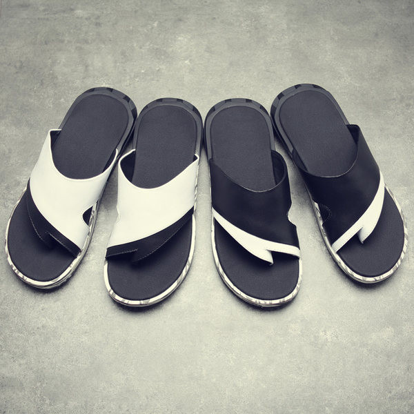 Vīriešu čības no eko ādas