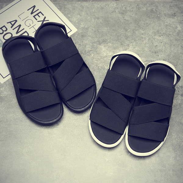 Férfi szandál rugalmas textil pántból