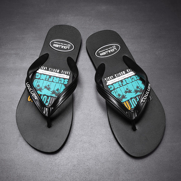 Vīriešu pludmales flipas ar silikona lencēm