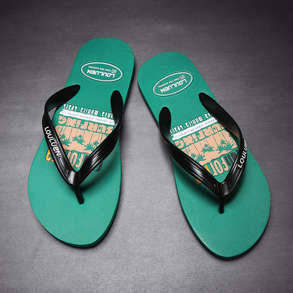 Vīriešu pludmales flipas ar silikona lencēm