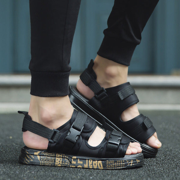 Vīriešu sandales ar augstām zolēm un velcro aizdari vairāki modeļi