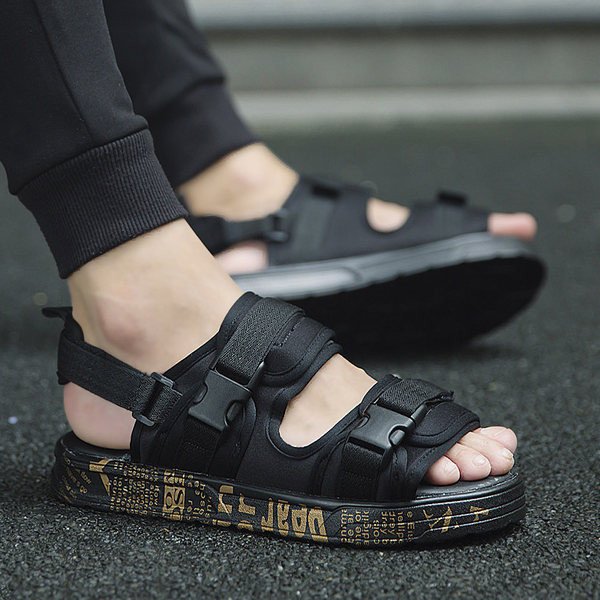 Vīriešu sandales ar augstām zolēm un velcro aizdari vairāki modeļi