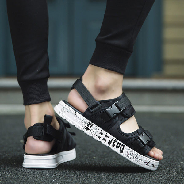 Vīriešu sandales ar augstām zolēm un velcro aizdari vairāki modeļi