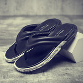 Vīriešu ikdienas čības no eko ādas caur purngaliem