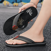 Alkalmi férfi papucs textil pánttal