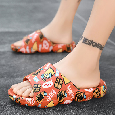 Vīriešu pludmales čības ar krāsainu aplikāciju