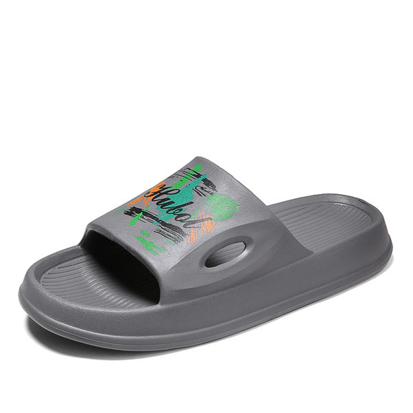 Gumi férfi papucs rátéttel