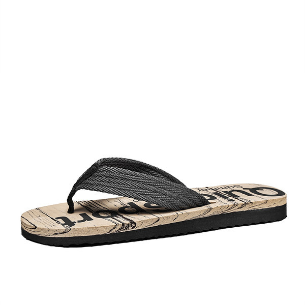 Nyári férfi papucs textil pánttal