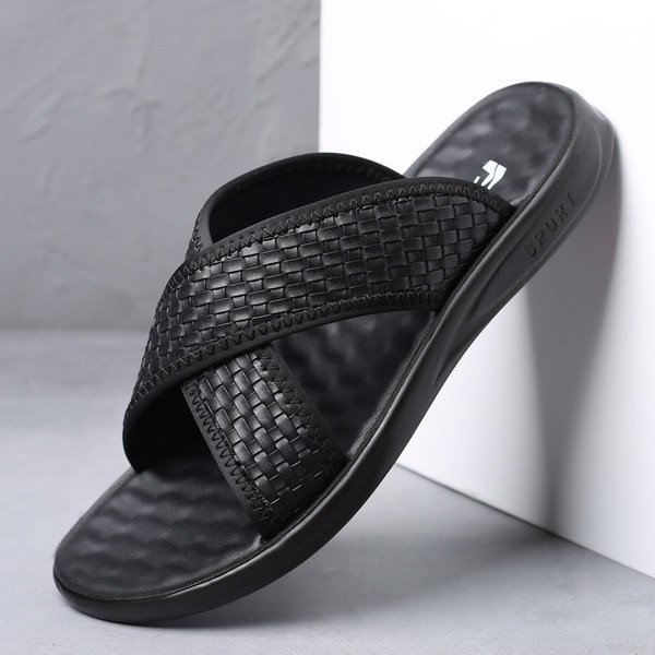 Ikdienas čības vīriešiem ar neslīdošu zoli