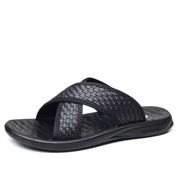 Ikdienas čības vīriešiem ar neslīdošu zoli