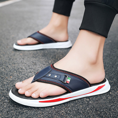 Ανδρικές παντόφλες ανάμεσα στο δάχτυλο από οικολογικό δέρμα