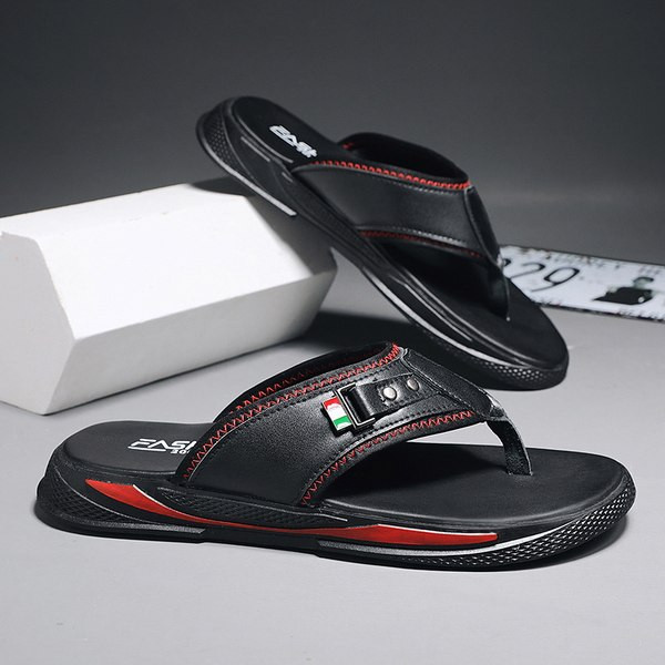 Ανδρικές παντόφλες ανάμεσα στο δάχτυλο από οικολογικό δέρμα