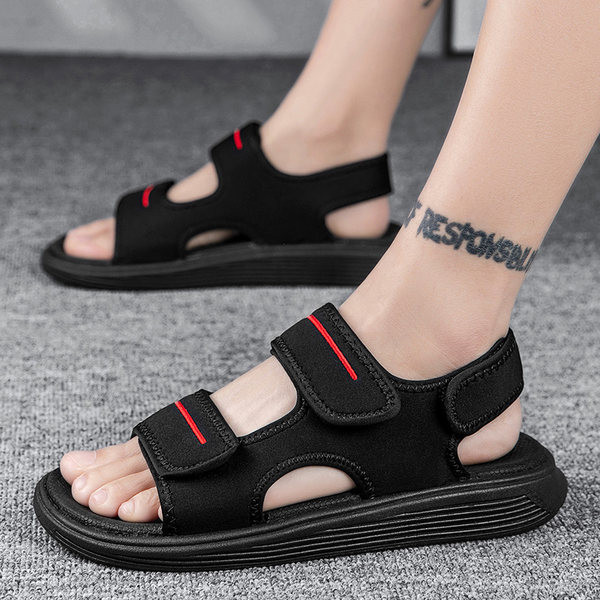 Vienkārša modeļa vīriešu tekstila sandales