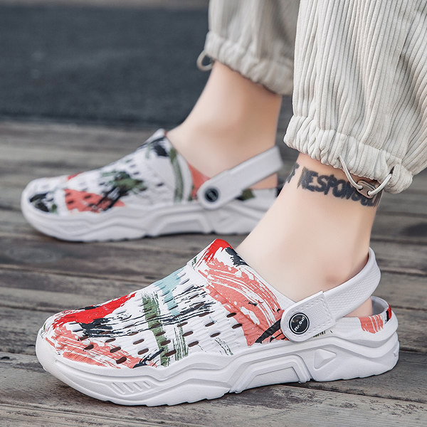 Vasariniai vyriški kroksai plokščiu padu