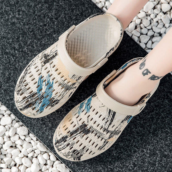 Vasariniai vyriški kroksai plokščiu padu