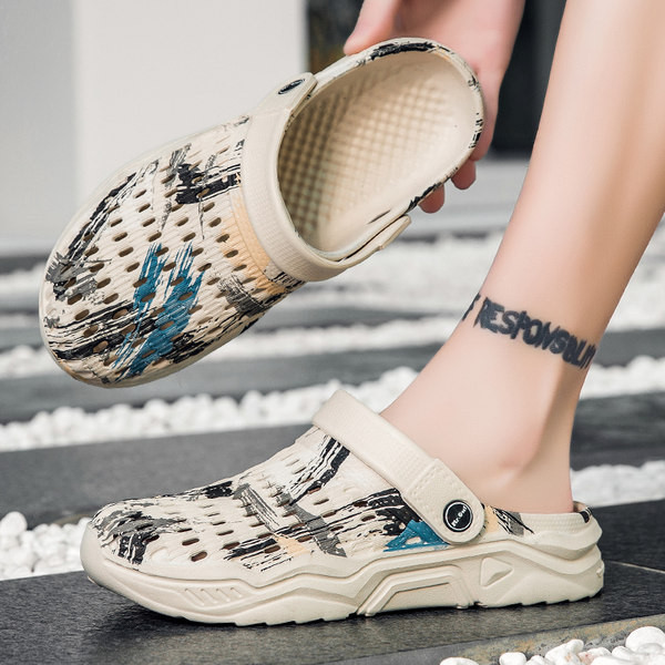 Vasariniai vyriški kroksai plokščiu padu