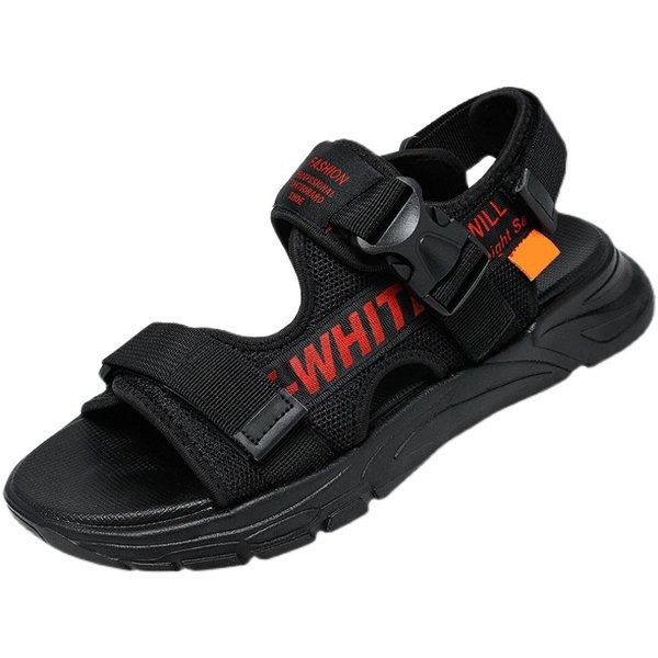 Ανδρικά casual αντιολισθητικά σανδάλια με επιγραφή