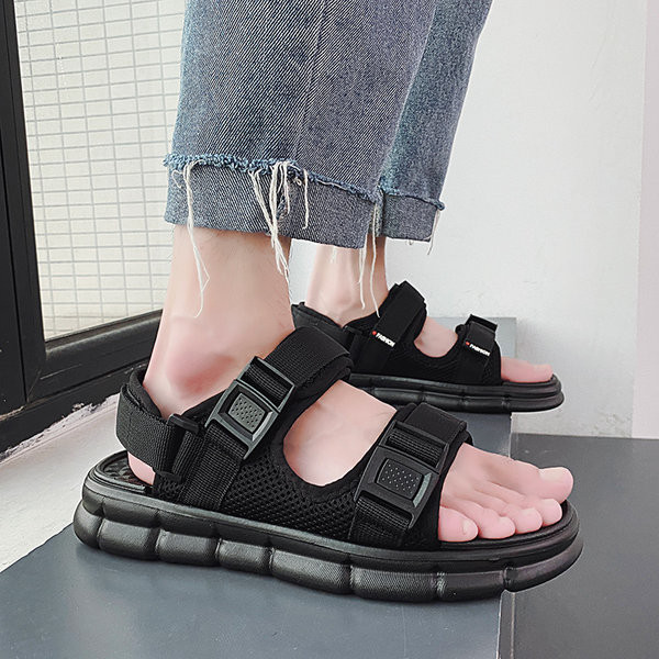 Ανδρικά σανδάλια casual με επίπεδη σόλα - υφάσματα