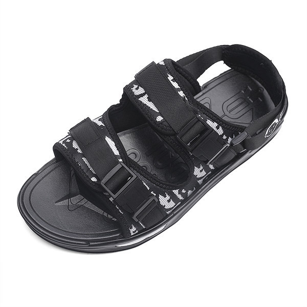 Ανδρικά σανδάλια με πλαστικά κουμπώματα και ιριδίζοντα χρώματα