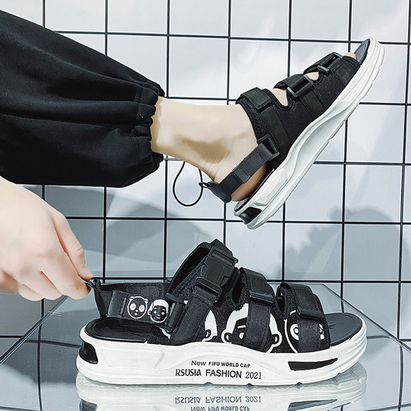 Vīriešu sandales ar plastmasas aizdarēm