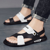 Ikdienas vīriešu sandales no eko ādas