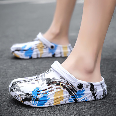 Férfi gumi crocs szandállyukakkal