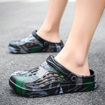 Férfi gumi crocs szandállyukakkal