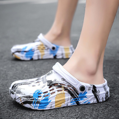 Férfi gumi crocs szandállyukakkal