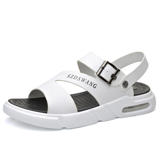 Férfi műbőr szandál csattal