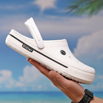 Vasaras gumijas sandales vīriešiem crocs tipa