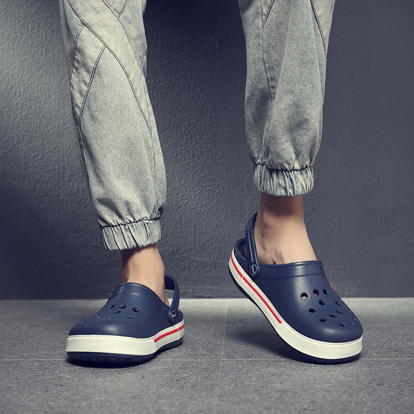 Vasaras gumijas sandales vīriešiem crocs tipa