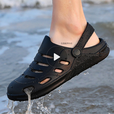 Men`s rubber crocs for everyday and beach