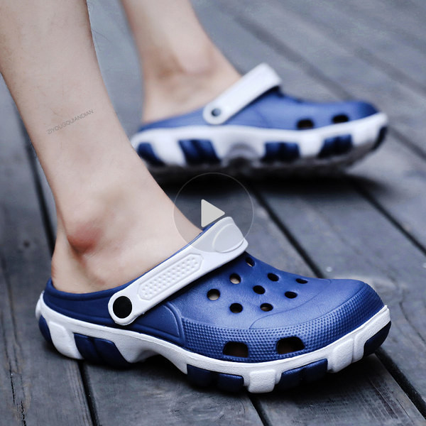 Vasaras gumijas čības ar raupju krokusa zoli