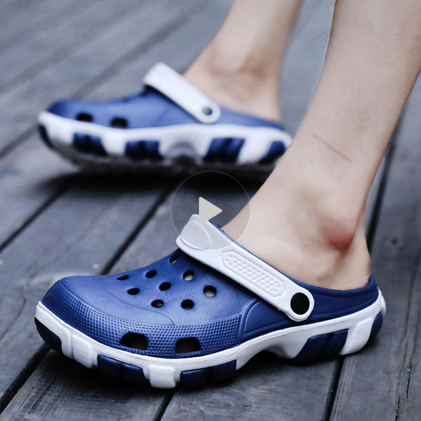 Vasaras gumijas čības ar raupju krokusa zoli