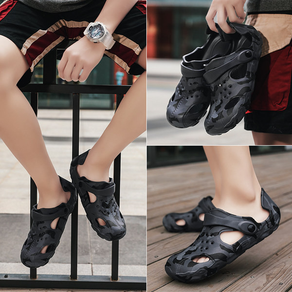 Vīriešu gumijas kroki ar plakanu zoli