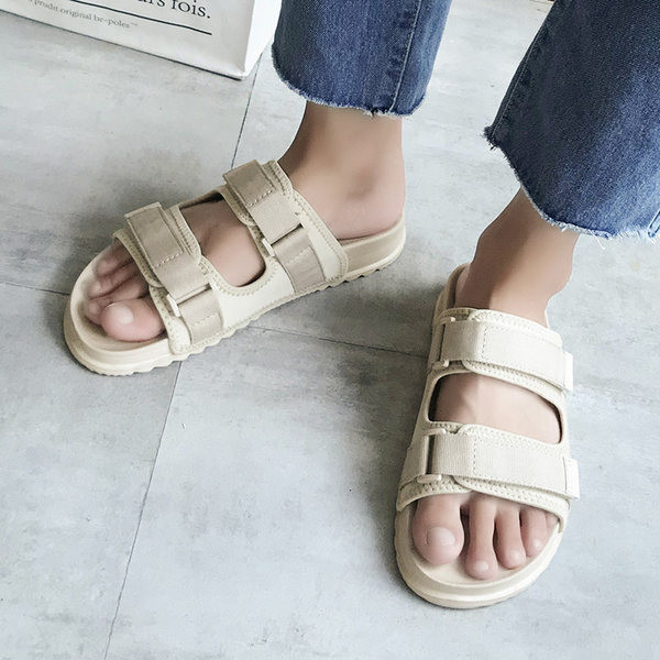 Férfi textil papucs tépőzárral