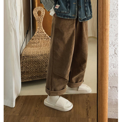 Sima unisex modell férfi és női papucs lapos talppal