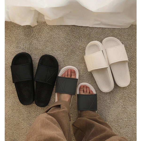 Sima unisex modell férfi és női papucs lapos talppal