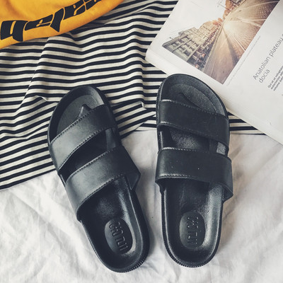 Ανδρικές οικολογικές δερμάτινες παντόφλες κατάλληλες για καθημερινή χρήση