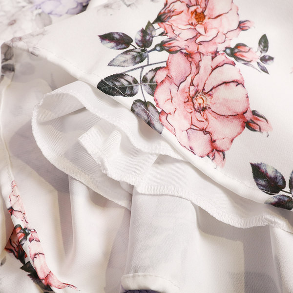 Naiste moodne lillemotiividega kombinesoon